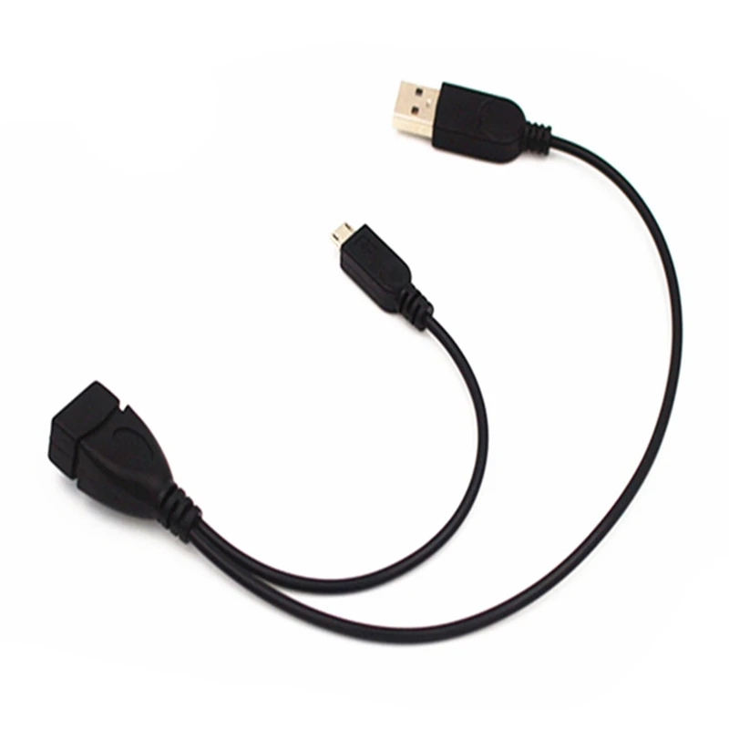 Micro USB 2 0 5 контактный кабель хоста OTG адаптер с Мощность для сотового телефона Tablet
