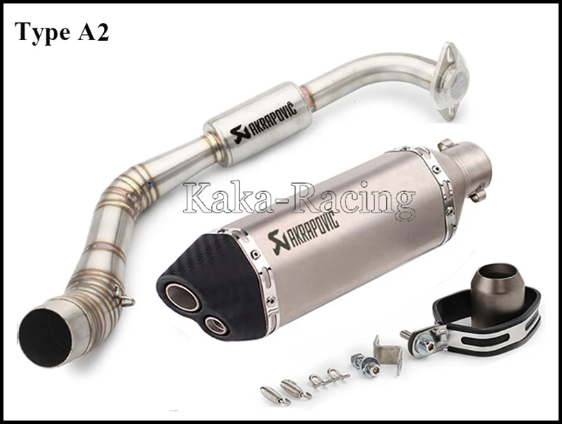Для Yamaha NVX125 NVX155 NVX 155 125 Aerox155 мотоцикл выхлопной полной системы скольжения на трубы с Akrapovic выхлопной глушитель