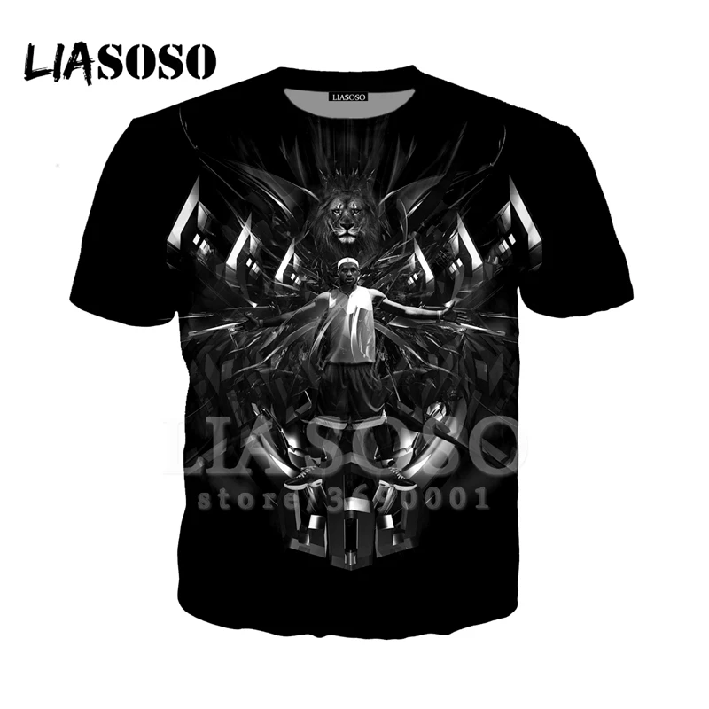 Мужская Мода 3d футболка Звезда НБА Леброн Джеймс Забавный принт Для мужчин
