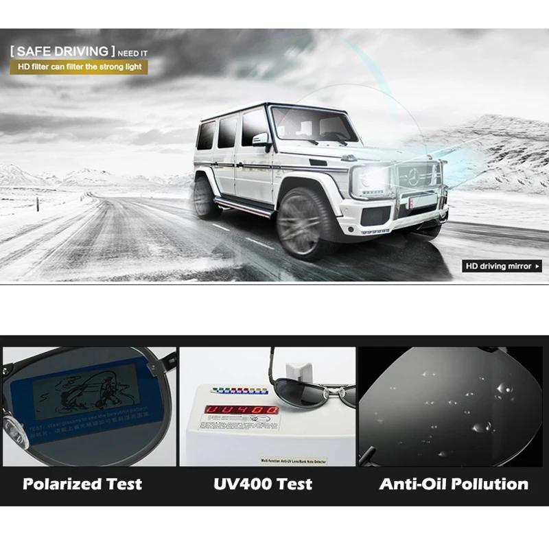 Новинка 2019 мужские технические металлические солнцезащитные очки для вождения