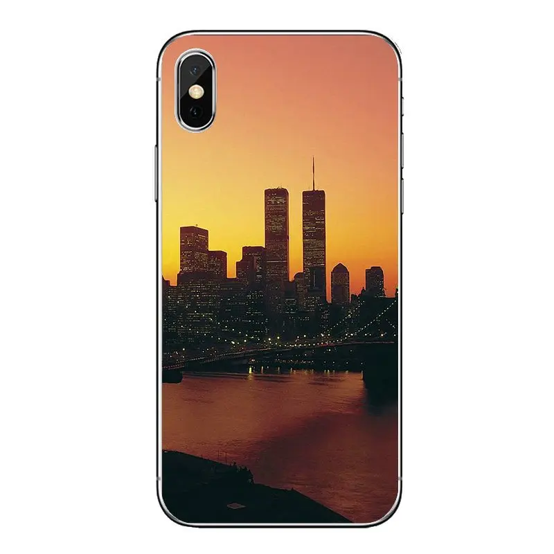 For Huawei Honor 8 8C 8X 9 10 7A 7C Mate 20 Lite Pro P Smart Plus NYC brooklyn bridge New York City Transparent TPU Cover Bag |
