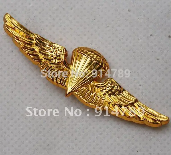 США ВМС парашютный парашют посадка значок WINGS 32217|wings flats|wing badgebadge enamel |