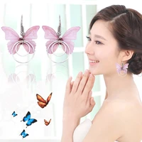10pairslot metal butterfly shape short earring for women costume jewelry accessories for party wedding eardrop jewelry earrings