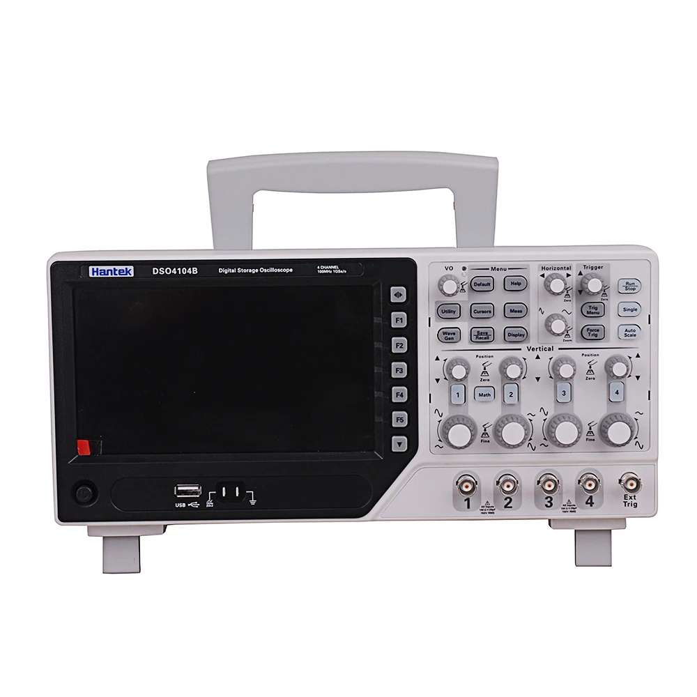 Hantek DSO4104B 100 МГц 1GS/s 4CH осциллограф EXT DVM USB ПК ЖК дисплей Автоматический диапазон