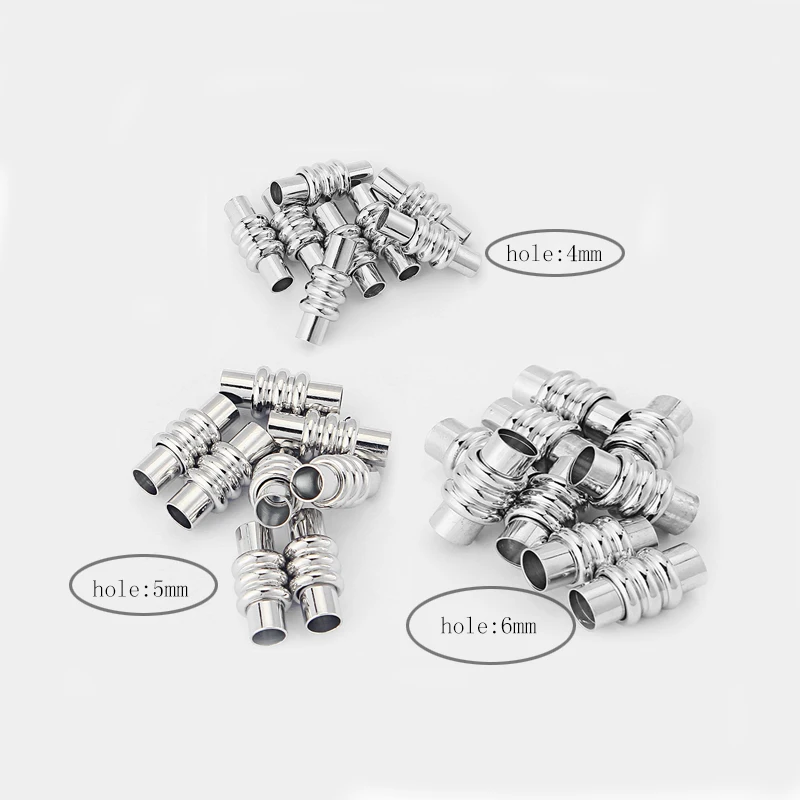 5 комплектов прочная магнитная застежка подходит для 4/5/6 мм круглый кожаный шнур