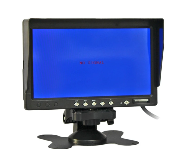 DIYKIT 7 дюймов AHD автомобиля мониторы резервного копирования заднего вида Max поддержка 1080 P камера с Защита от солнца щиток RCA