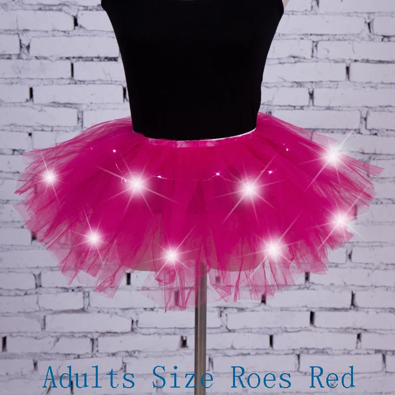 Светодиодный светильник фатиновая юбка для женщин и маленьких девочек новинка
