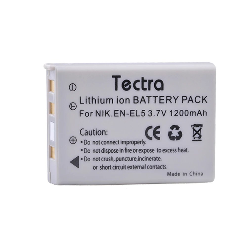 Батарея Tectra EN EL5 ENEL5 для камеры Nikon Coolpix 3700 4200 5200 5900 7900 P3 P4 P80 P90 P100 P500 P510 P530 P5000 P6000|battery