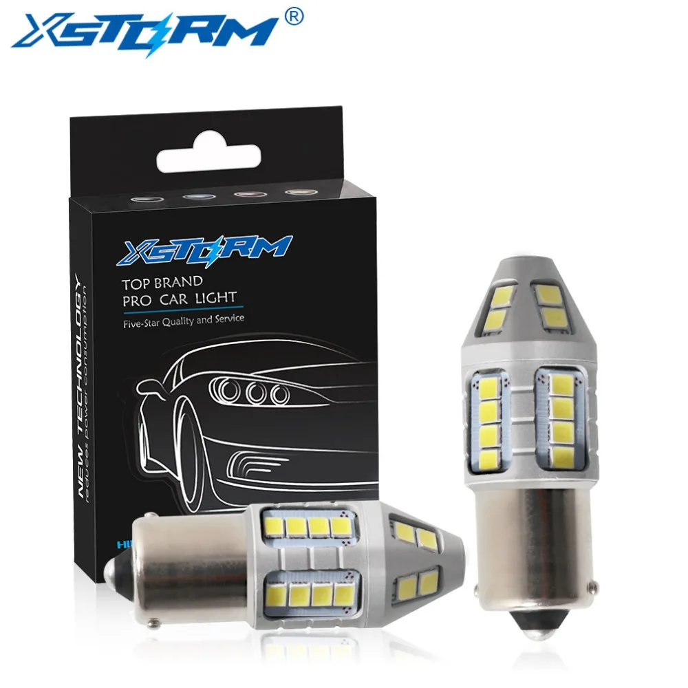 2 шт. P21W светодиодный 1156 BA15S лампы 30-2830SMD 1200Lm автомобильный сигнал поворота фара LED