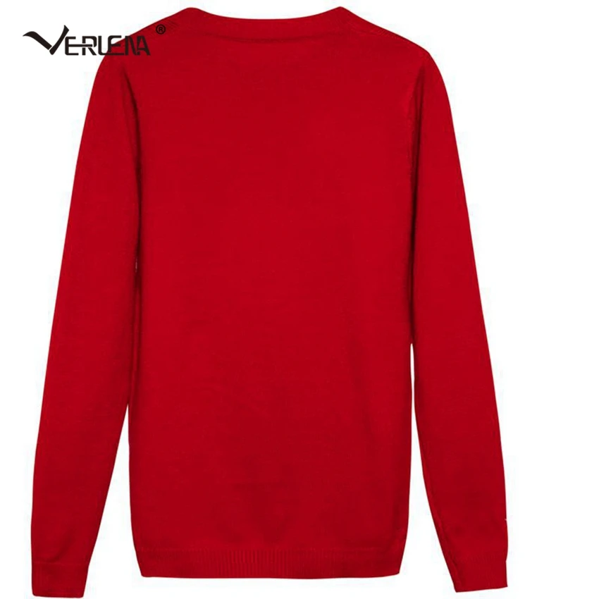 2018 Verlena Winter Knitted Cashmere Sweater UFO Print Jumper Long Sleeve O-Neck Casual Women Sweaters and Pullovers Pull Femme | Женская