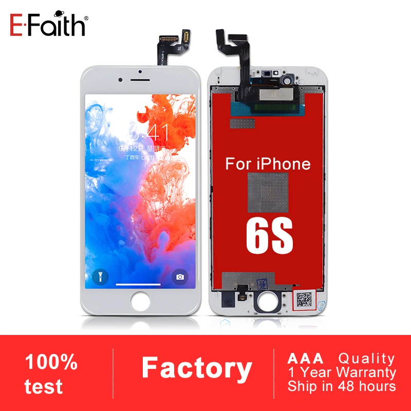 Efaith 1 шт. AAA 4 7 дюймов ЖК-экран для iPhone 6S сборочного узла сенсорного экрана