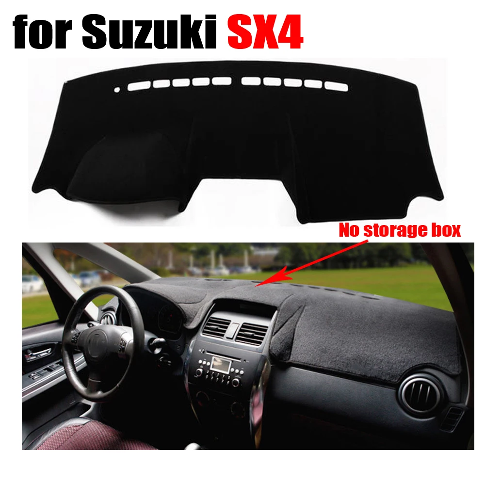Чехлы для приборной панели автомобиля Suzuki SX4 без ящика хранения с левым приводом