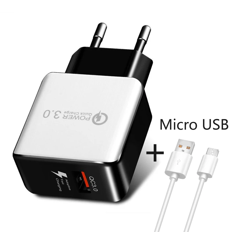 GEUMXL Быстрая зарядка 3 0 ЕС QC USB турбо настенное быстрое зарядное устройство для