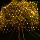 BEIAIDI светодиодная светодиодный чатая Гирлянда-занавеска 1,5x1,5 м 2x2 м 3x2 м 6x4 м, гирлянда-сетка для рождества, свадьбы, вечеринки, праздничное освещение