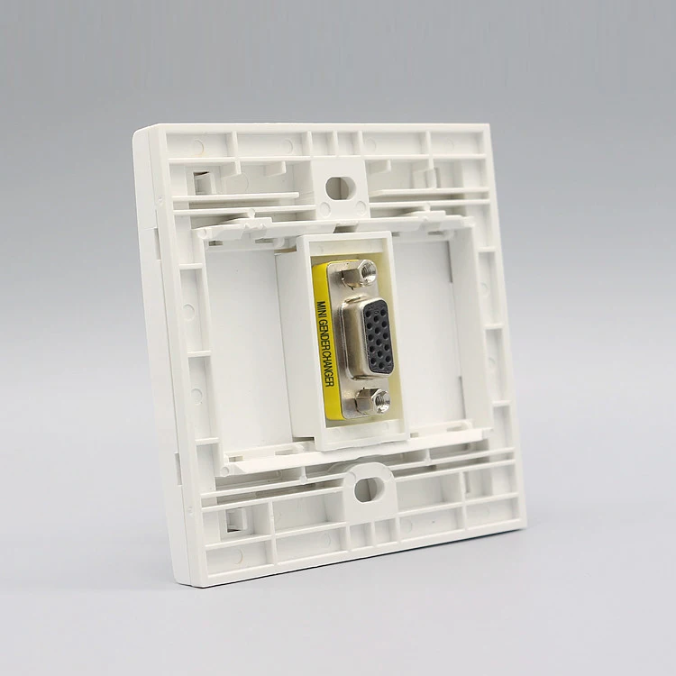 Слот для розетки VGA 15 контактов 86x86 мм|vga outlet|outlet covervga socket outlet |