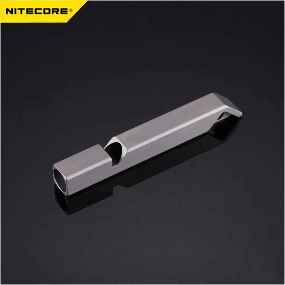 Nitecore NWS10 NWS20 титановый аварийный ожерелье со свистком Подвеска для улицы 120 дБ с