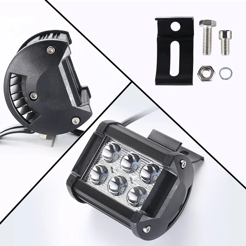 Светодиодный трактор 24v мотоцикл 4WD 2 шт лодка для света 4 дюйма 12v бар 4x4 6000K