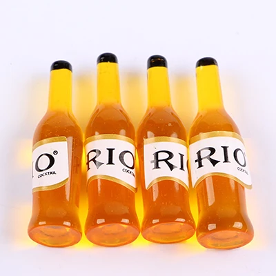 Yellow Bottles Meideheng акриловые бусины маленькие милые коктейли Напитки бутылки варенья банки слизи Кристалл грязи наполнитель подарки для детей ручной работы украшения - Цвет: Yellow Bottles