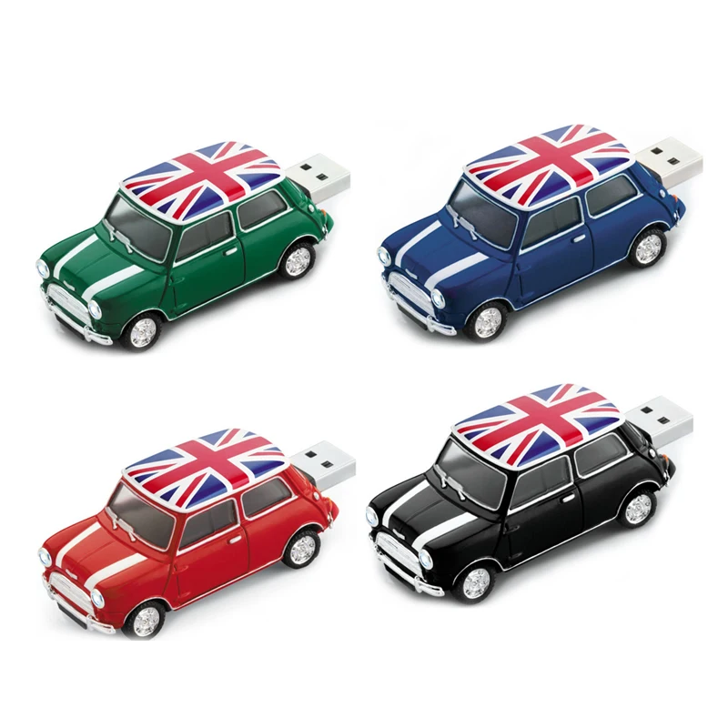 Amthin Бесплатная доставка креативный u диск 2 ГБ 4 8 16 32 USB Mini cooper милый мини авто флеш