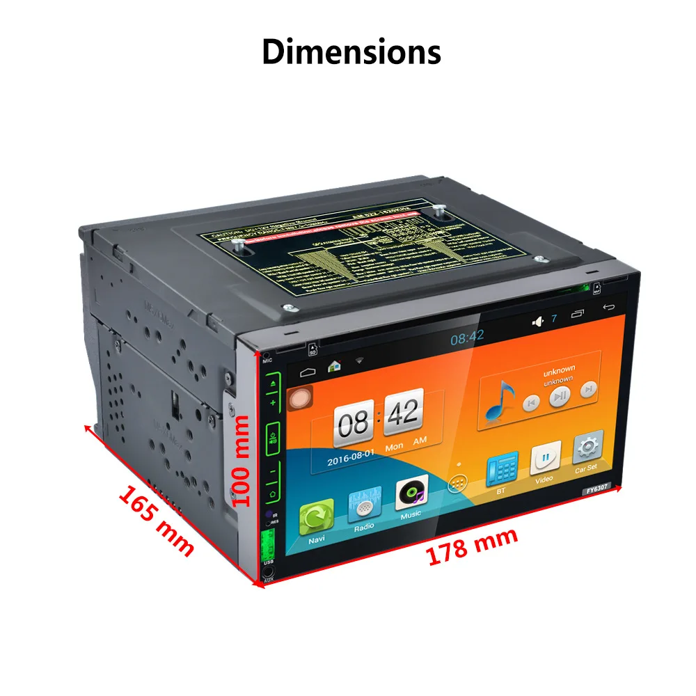 Автомагнитола с сенсорным экраном 7 дюймов 2 Din GPS Android автомобильный DVD двойной