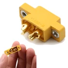 Желтая запасная часть для самостоятельной сборки детали игрушек на дистанционном управлении XT60E-M устанавливаемый Штекерный Разъем XT60 для радиоуправляемых моделей мультикоптеров фиксированная плата