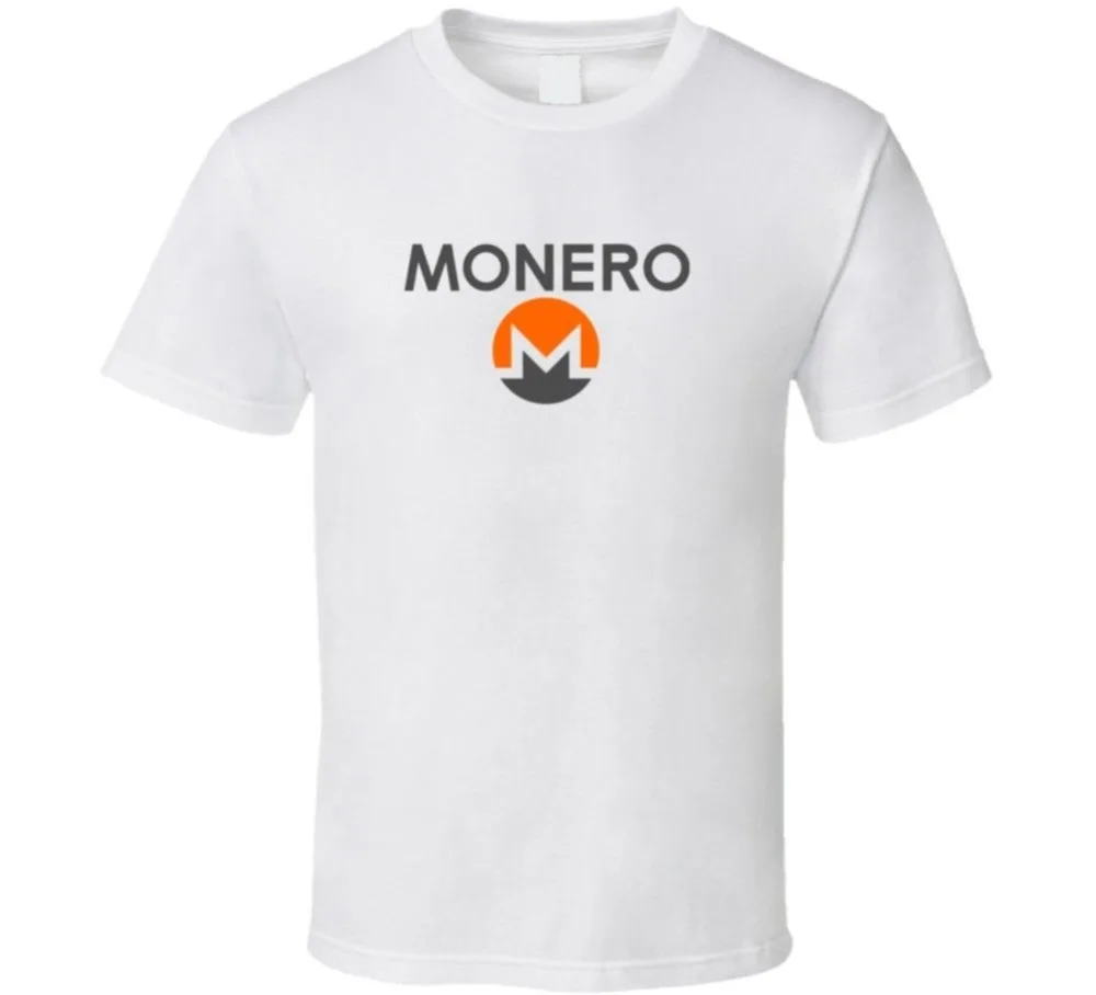 Monero Xmr Crypto/крутая футболка с логотипом новая унисекс индивидуальная Футболка