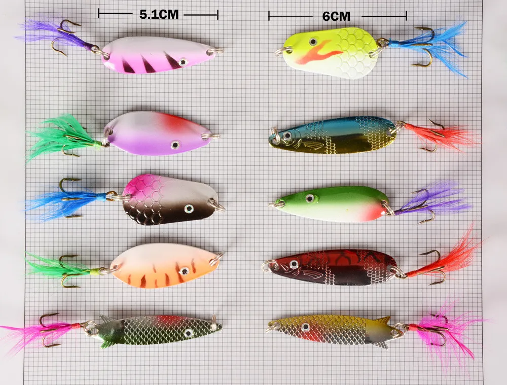 Набор рыболовных приманок 30 шт. металлическая ложка блесна на карпа кренкбейт