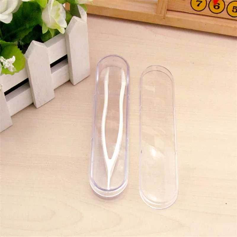 Большие размеры ясно коробка для очков карманный мини контактные линзы случае Travel Kit легко носить мягкие Совет пинцетная Палочка Набор футляров для инструментов - Цвет: white