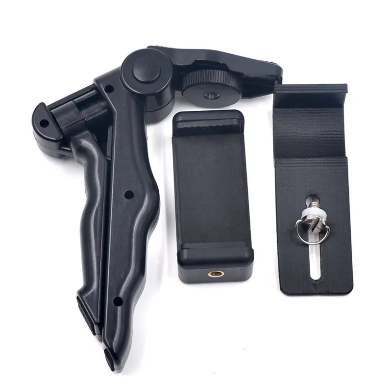 Черный Карданный стабилизатор Штатив для DJI OSMO Карманный Настольный штатив держатель телефона для Osmo Карманный Алюминиевый Кронштейн удлинитель монопод - Цвет: Черный