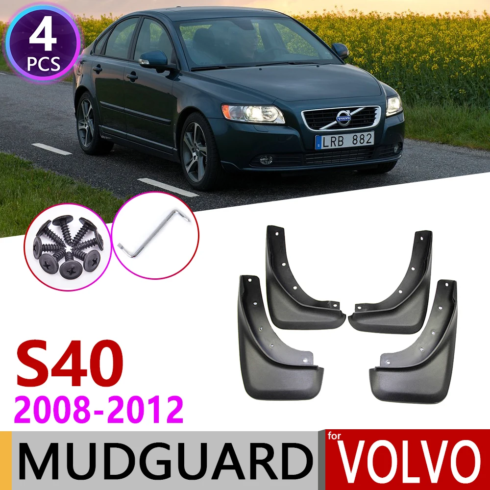 

Front Rear Car Mudflap for Volvo S40 2008~2012 Fender Mud Guard Flap Splash Flaps Mudguards Accessories 2009 2010 2011 2nd Gen