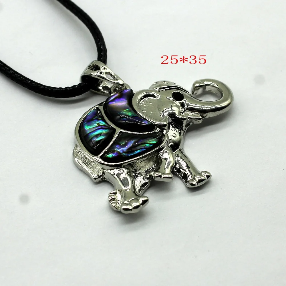 New Abalone Shell Elephan Choker Necklaces For Women Vintage Punk Animal Pendant Necklace Costume Jewelry Dropshipping | Украшения и