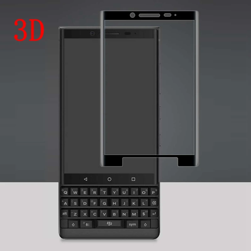 3D 9H полное покрытие Взрывозащищенная защитная пленка для экрана Blackberry keytwo 2 из