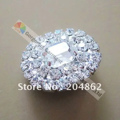 20 шт. 25 мм декоративные Кристальные центральные части прозрачная фотоблестящая