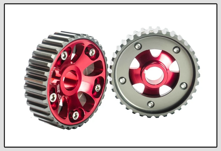 VR гоночный-регулируемый DOHC Cam gear s сплав зубчатое колесо красный для Honda Civic B16A B16B VR6532R