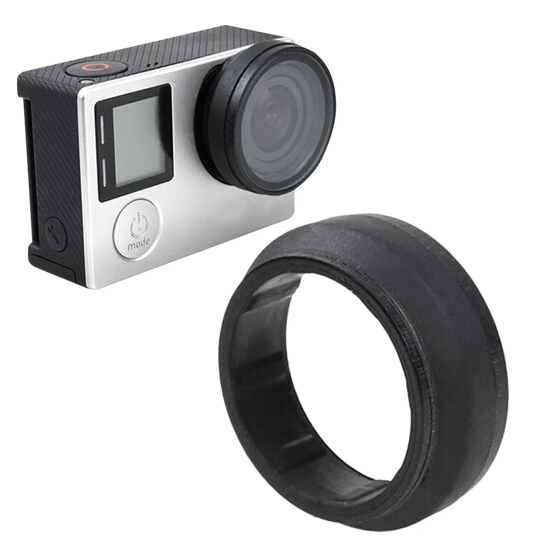 Для Go Pro Аксессуары Анти-экспозиция Рамка протектор для Gopro Hero 4 3+ 3 Защитная крышка объектива