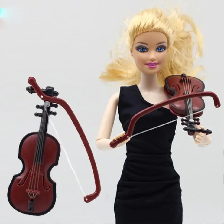 Модная Скрипка для куклы Барби 1/6 аксессуары музыкальные инструменты BJD детская