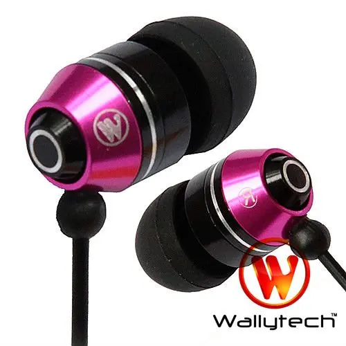 Wallytech WEA-106 Stereo High quality metal Earphone 3.5 mm In-Ear For phone for music Free shipping | Электроника