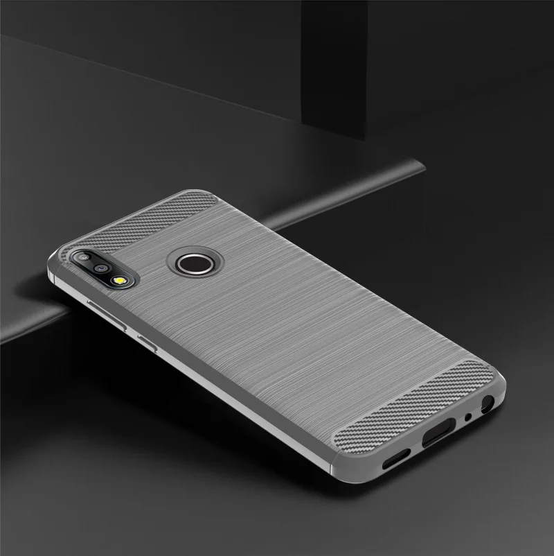 Чехол для Asus ZenFone Max Pro M2 ZB631KL из матового углеродного волокна ТПУ силиконовый