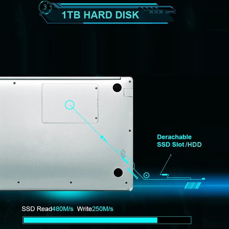 15,6 дюймовый ноутбук с 8G Оперативная память 1 ТБ HDD или 1 ТБ SSD Встроенная память Тетрадь компьютер Windows 10 OS 1080 P Full HD Экран Игровые ноутбуки Untrabook