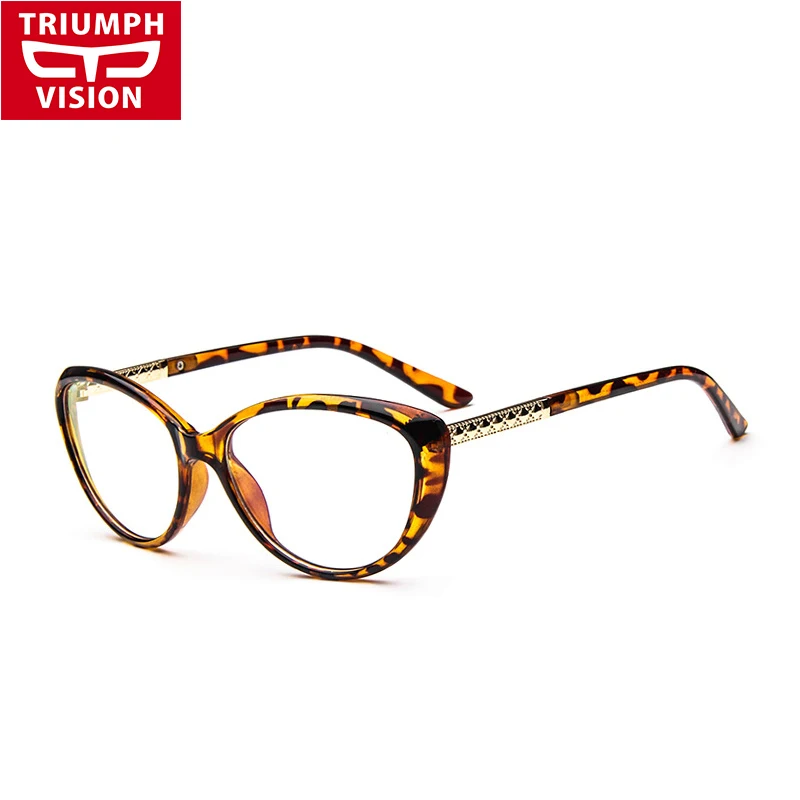 Женская оправа для очков TRIUMPH VISION винтажная кошачий глаз с прозрачными линзами