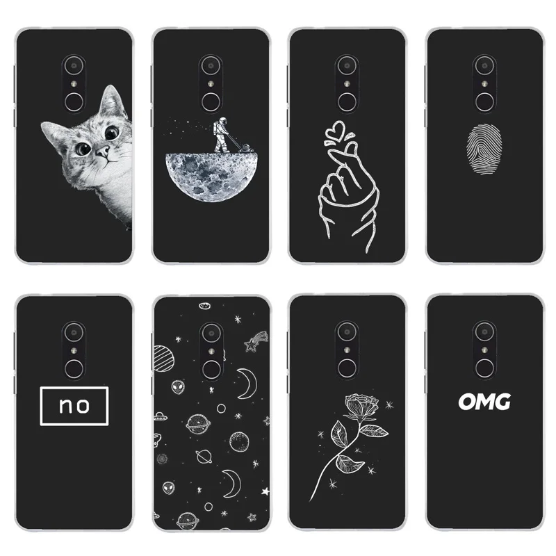 Мягкий силиконовый чехол QAQsam для Alcatel 1X 5059A 5059D 5059X с рисунком 1 X чехлы телефонов
