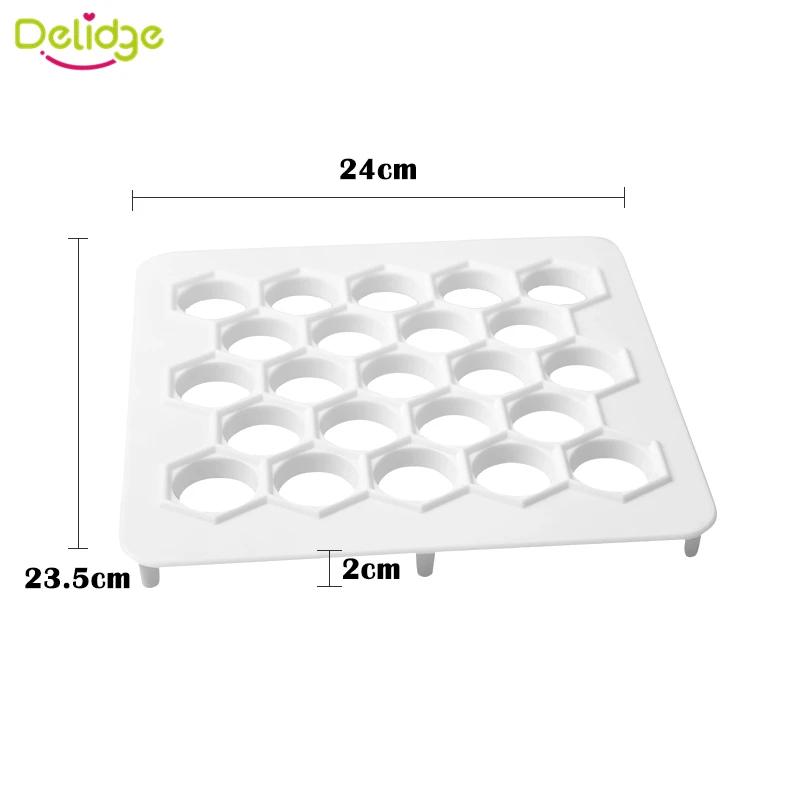 Delidge 1 шт. 23 Отверстия квадратная Пельменная форма для изготовления DIY машина