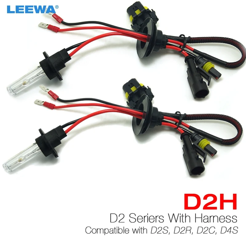 Ксеноновые лампы LEEWA 2 шт. 35 Вт D2H HID совместимые с D2S/D2R/D2C/D4S для модификации # CA4489|xenon