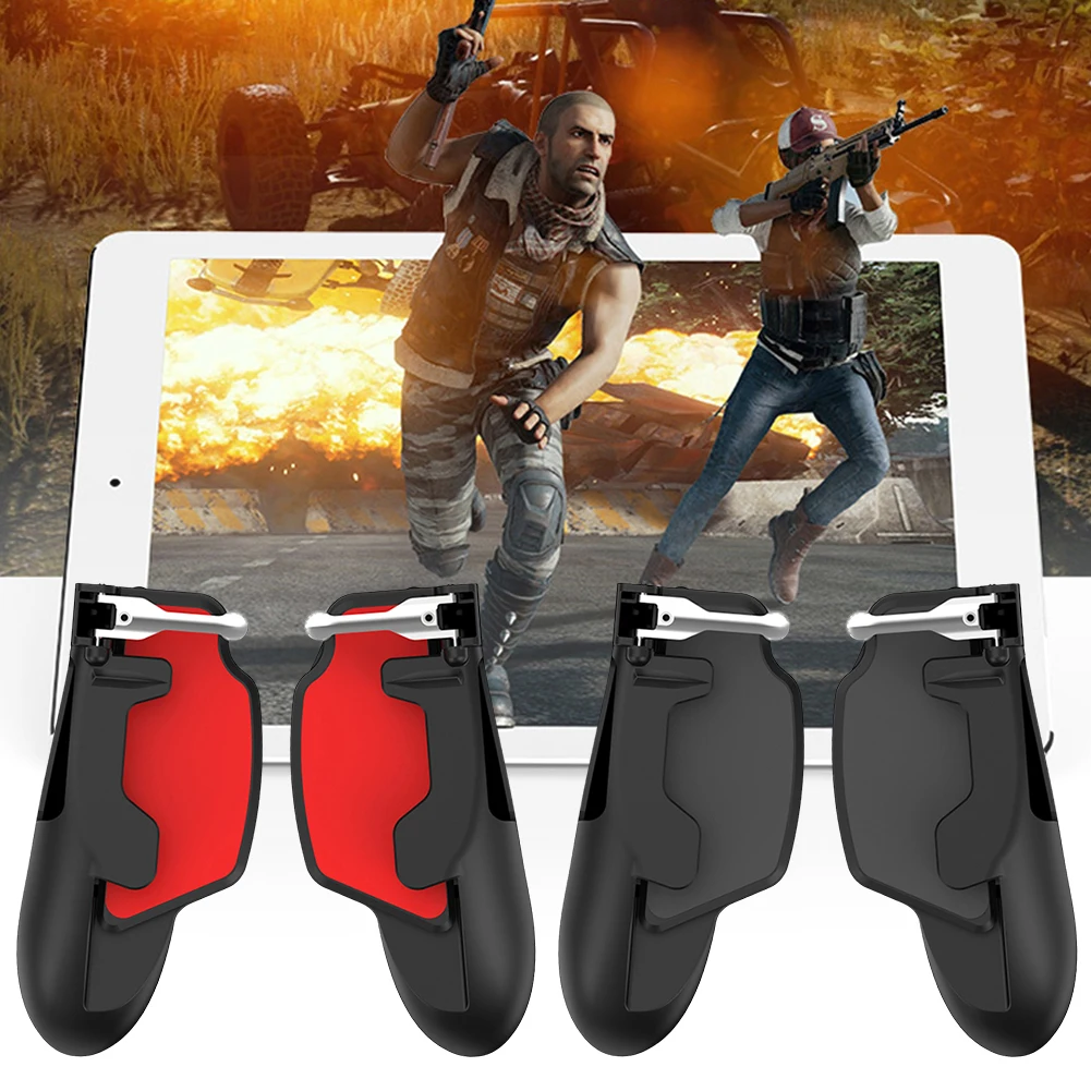 

1 Pair Gamepad PUBG Mobile Trigger Shooter Controller Joystick for iPad Android IOS L1R1 Trigger Fire Button Aim Key Joystick