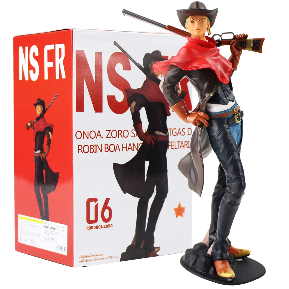 22 см аниме One Piece Luffy's соломенная шляпа Пираты Roronoa Зоро ковбой с пистолетом