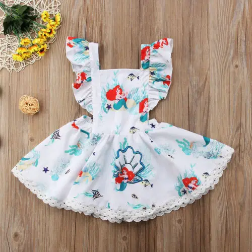 2019 Newborn Baby Girls Lace Tutu Romper Fancy Dress Outfits Kids Costume Cute Neck Summer Clothing | Детская одежда и обувь