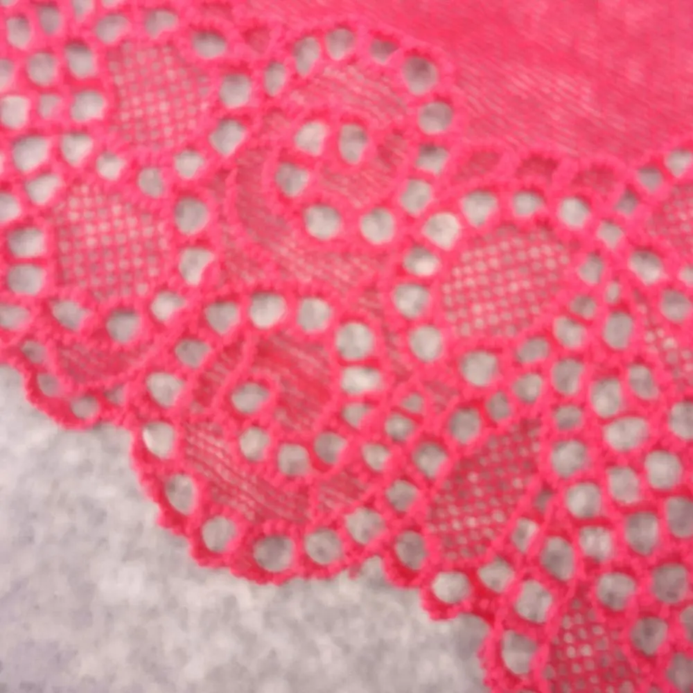 #33 розово-красные кружева 20 см в ширину 2 ярдов/лот эластичная аппликация с