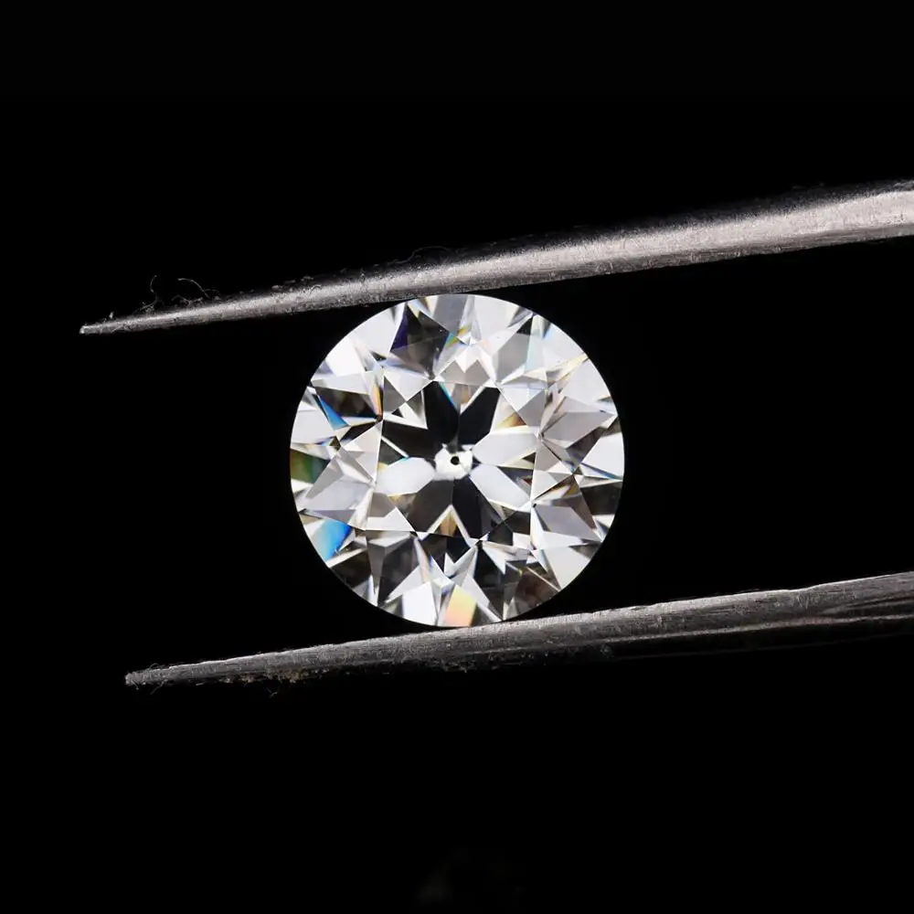 GEM'S BALLET 1.0Ct 6.5mm D Color Moissanite VVS Clarity Round Brilliant Cut Lab Grown Loose Stone for Engagement Ring Jewelry |