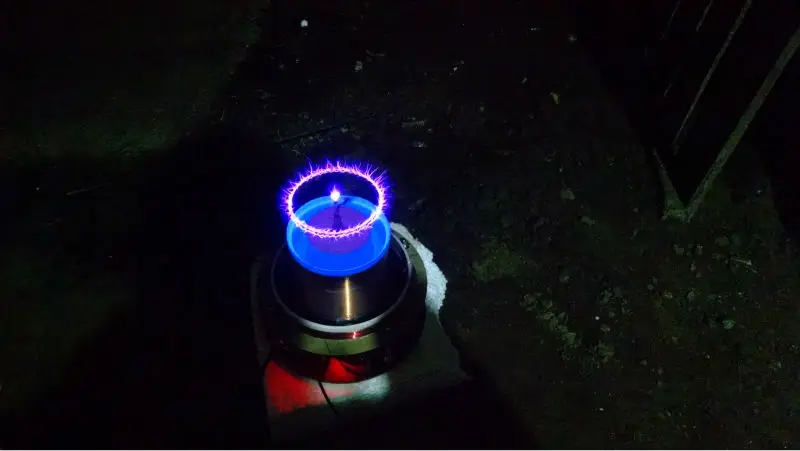 Плазменный динамик дуги громкий музыка Тесла катушка Удивительный мигающий