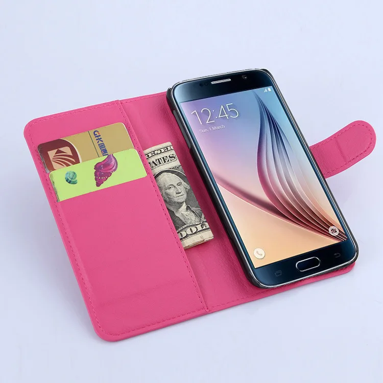 Чехол-кошелек с откидной крышкой для Samsung Galaxy S6 G920 G9200 SM-G920F Роскошный чехол из